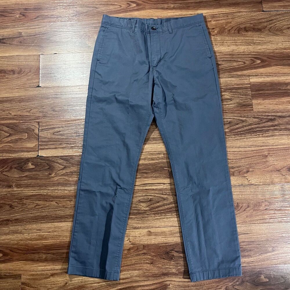 14th & Union Mens Casual Regular Fit Pants Chino Blue Cotton Size 36W